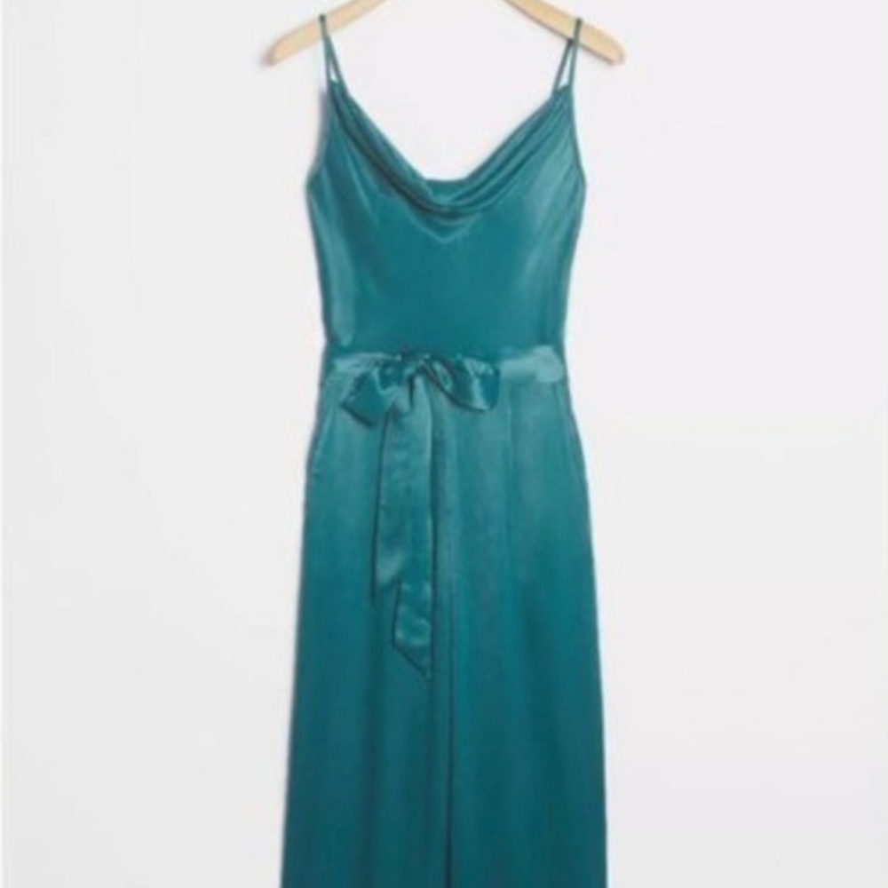 New Anthropologie Bl-nk Alizia Cowl Neck Jumpsuit